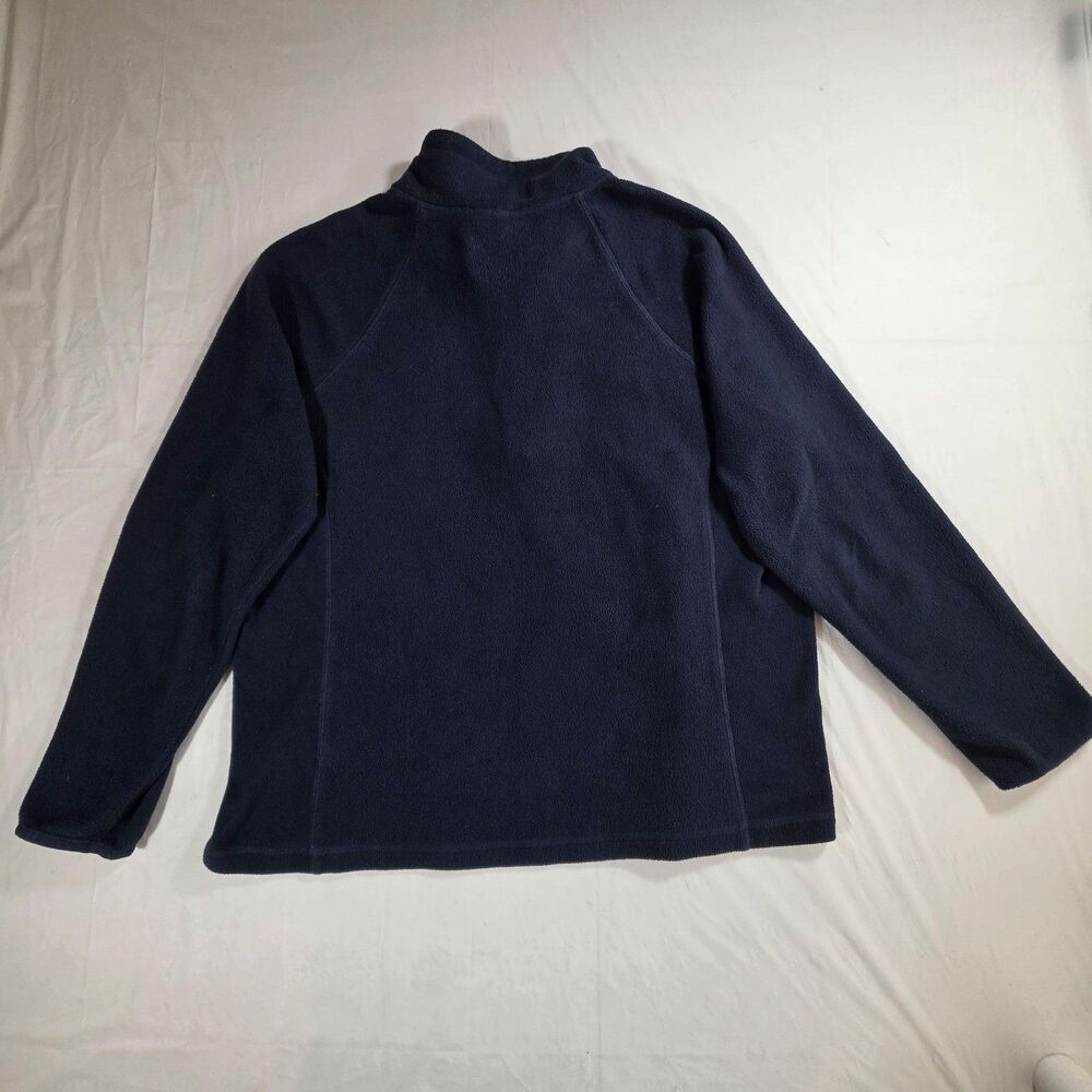 Vineyard Vines Fleece Pullover Women's XL Blue 1/4 Zip Mock Neck Sweater Casual - Picture 2 of 10